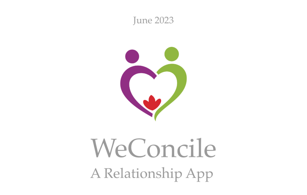 WeConcile, a relationship app
